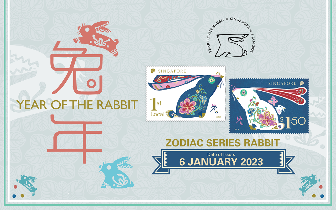 Hop into A Prosperous New Year with Zodiac Rabbit stamps 
